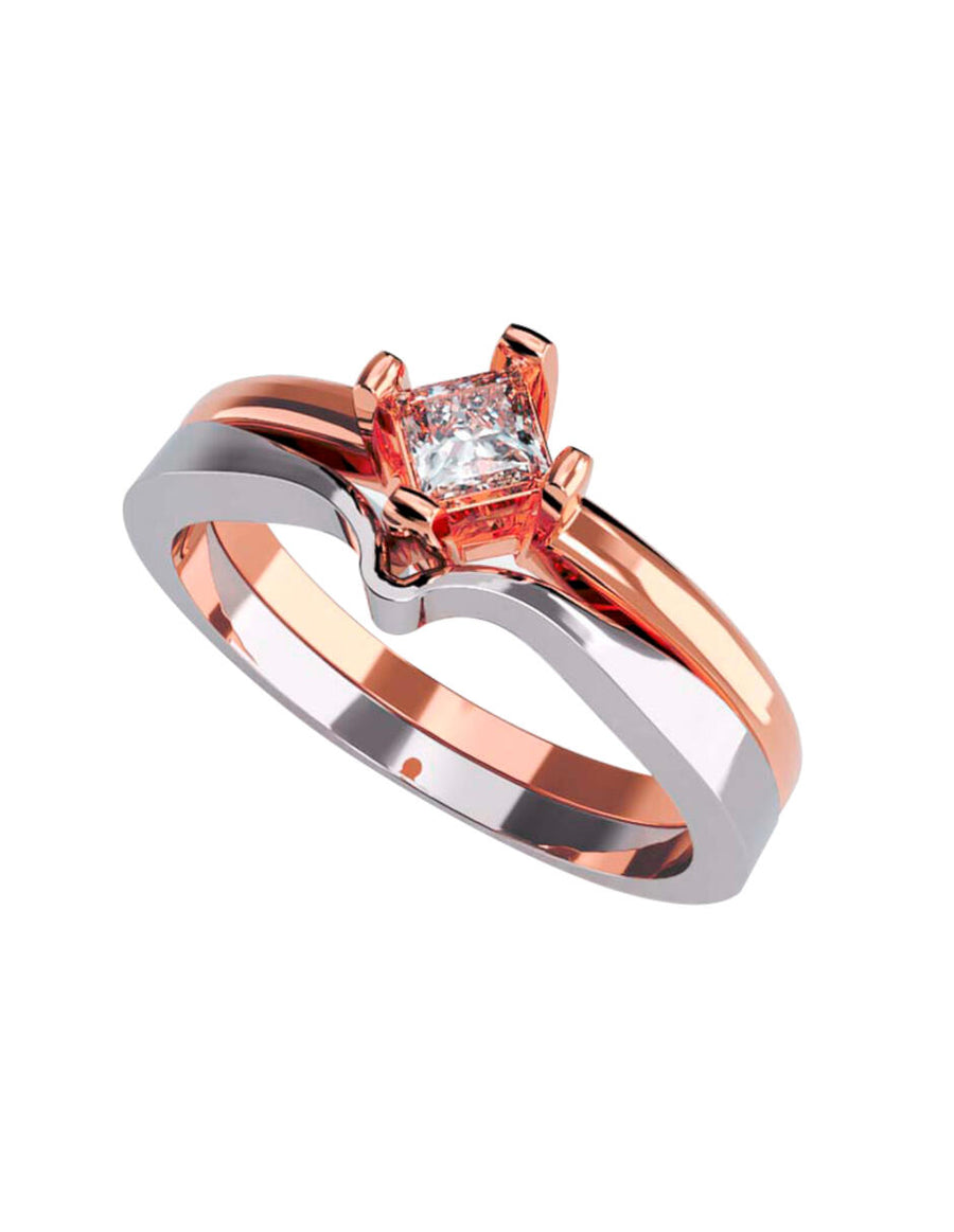ANILLO DE ORO CON CIRCONIA