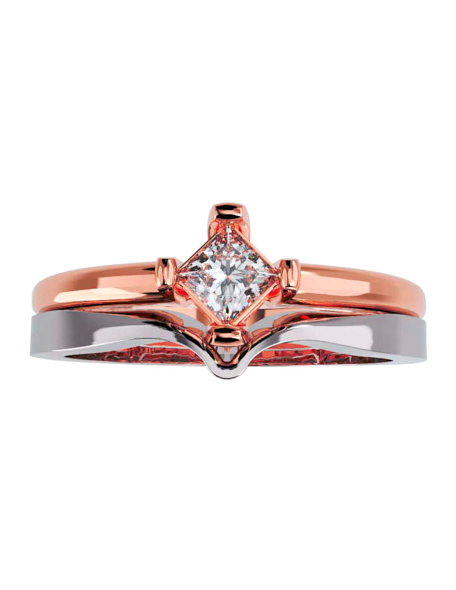 ANILLO DE ORO CON CIRCONIA