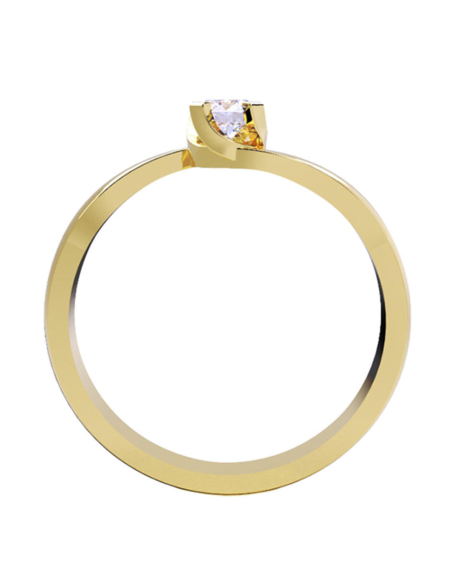 ANILLO DE ORO CON CIRCONIA