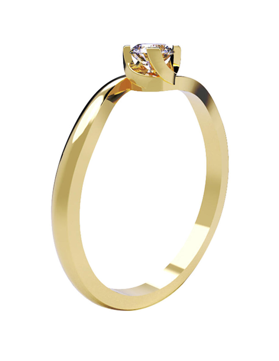 ANILLO DE ORO CON CIRCONIA