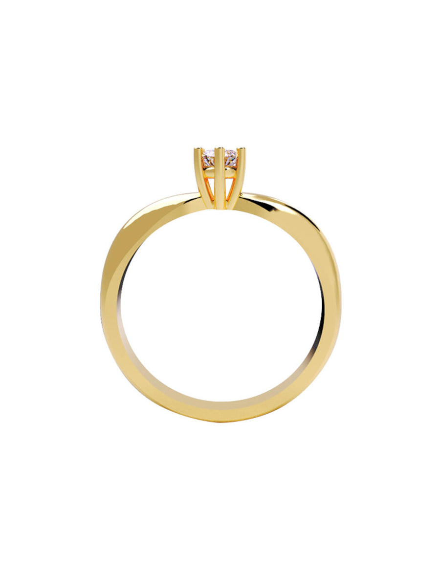 ANILLO DE ORO CON CIRCONIA