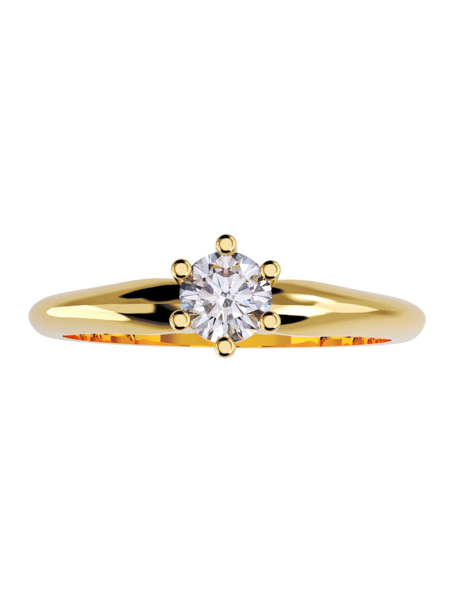 ANILLO DE ORO CON CIRCONIA