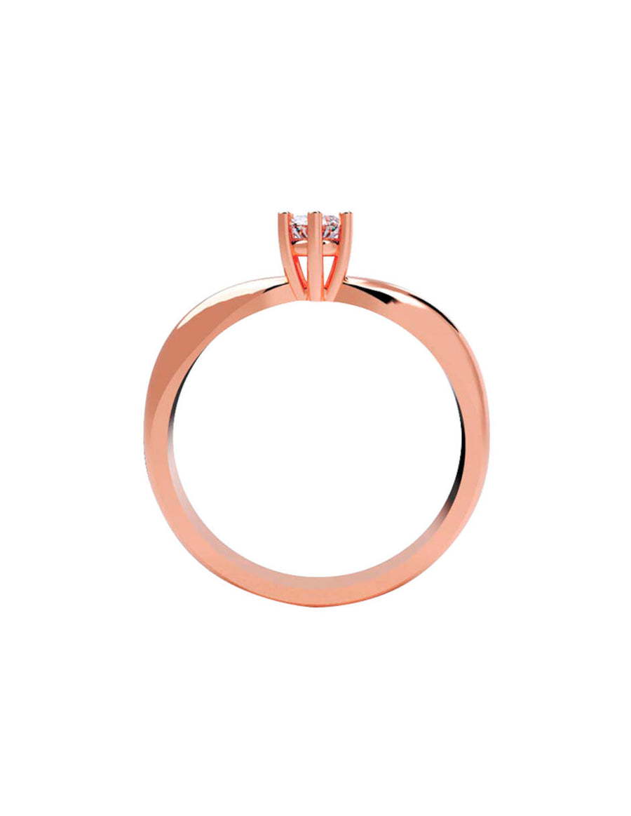 ANILLO DE ORO CON CIRCONIA