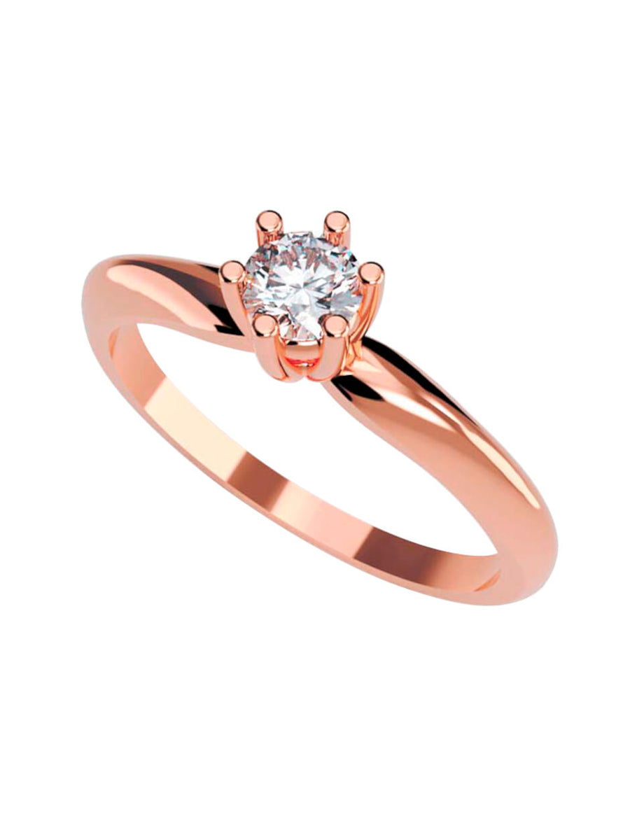 ANILLO DE ORO CON CIRCONIA