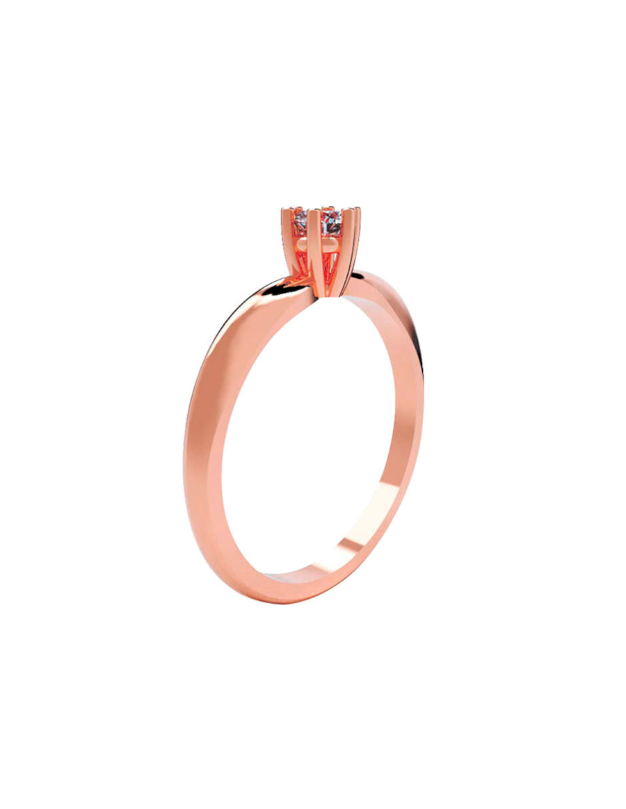 ANILLO DE ORO CON CIRCONIA