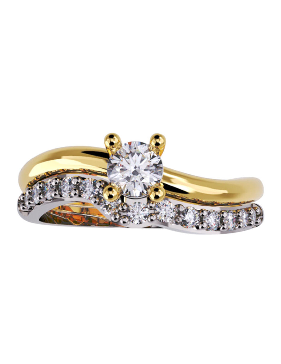 ANILLO DE ORO CON CIRCONIA