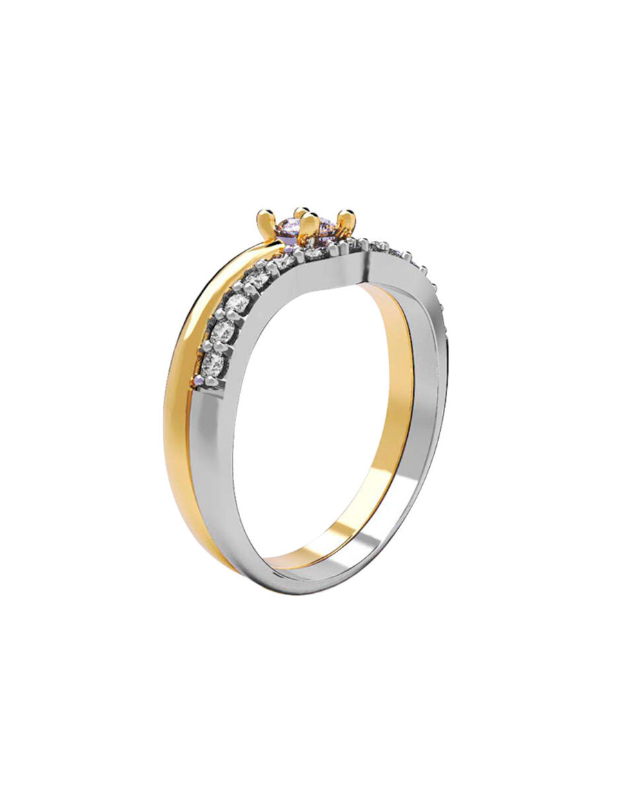 ANILLO DE ORO CON CIRCONIA