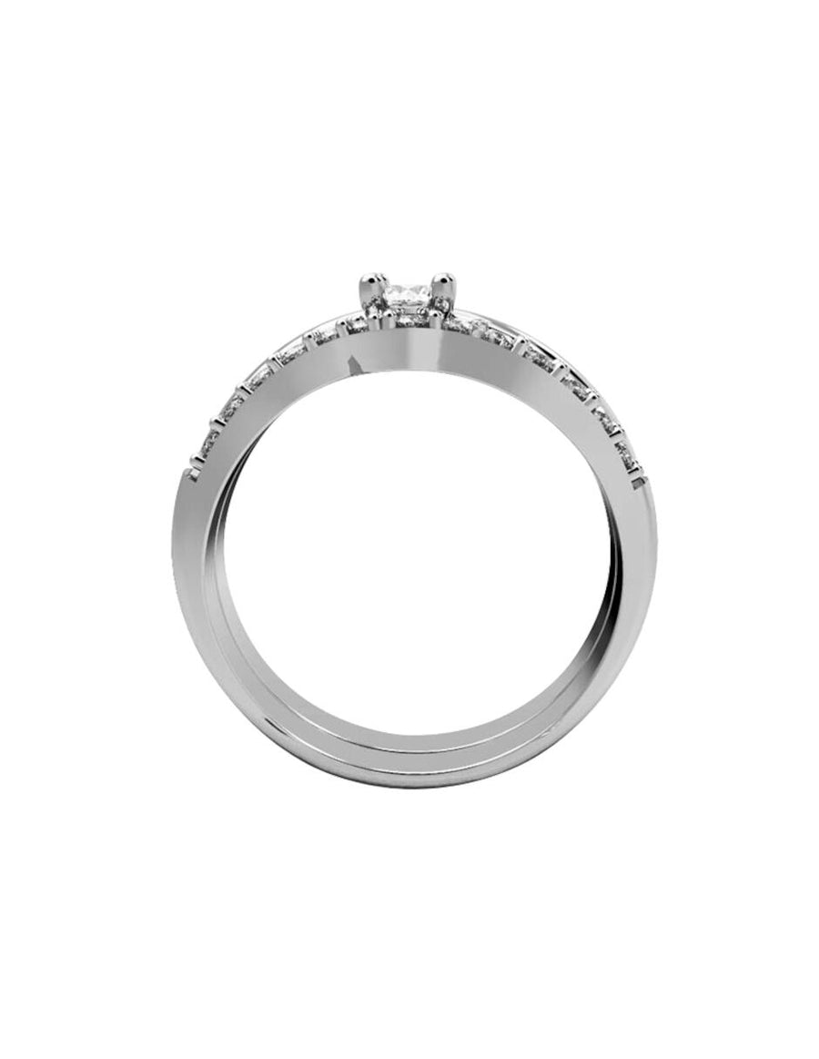 ANILLO DE ORO CON CIRCONIA
