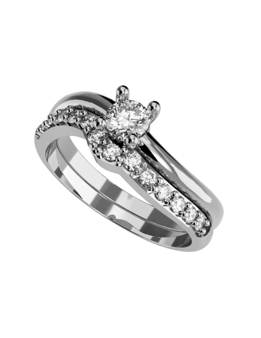 ANILLO DE ORO CON CIRCONIA