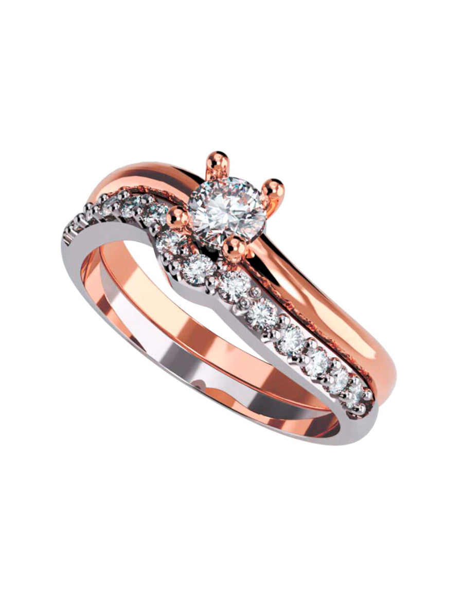 ANILLO DE ORO CON CIRCONIA