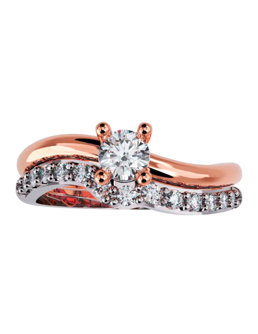 ANILLO DE ORO CON CIRCONIA