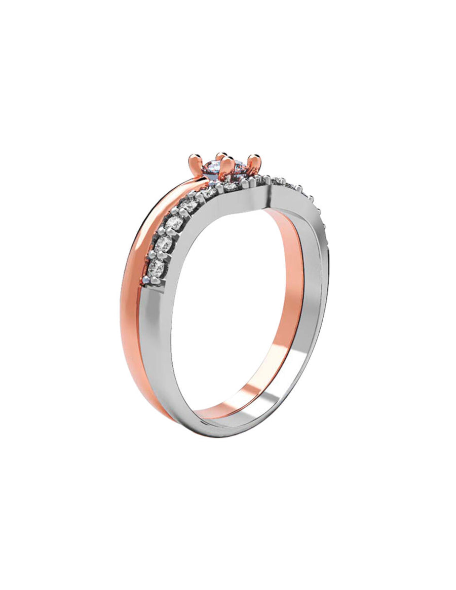 ANILLO DE ORO CON CIRCONIA