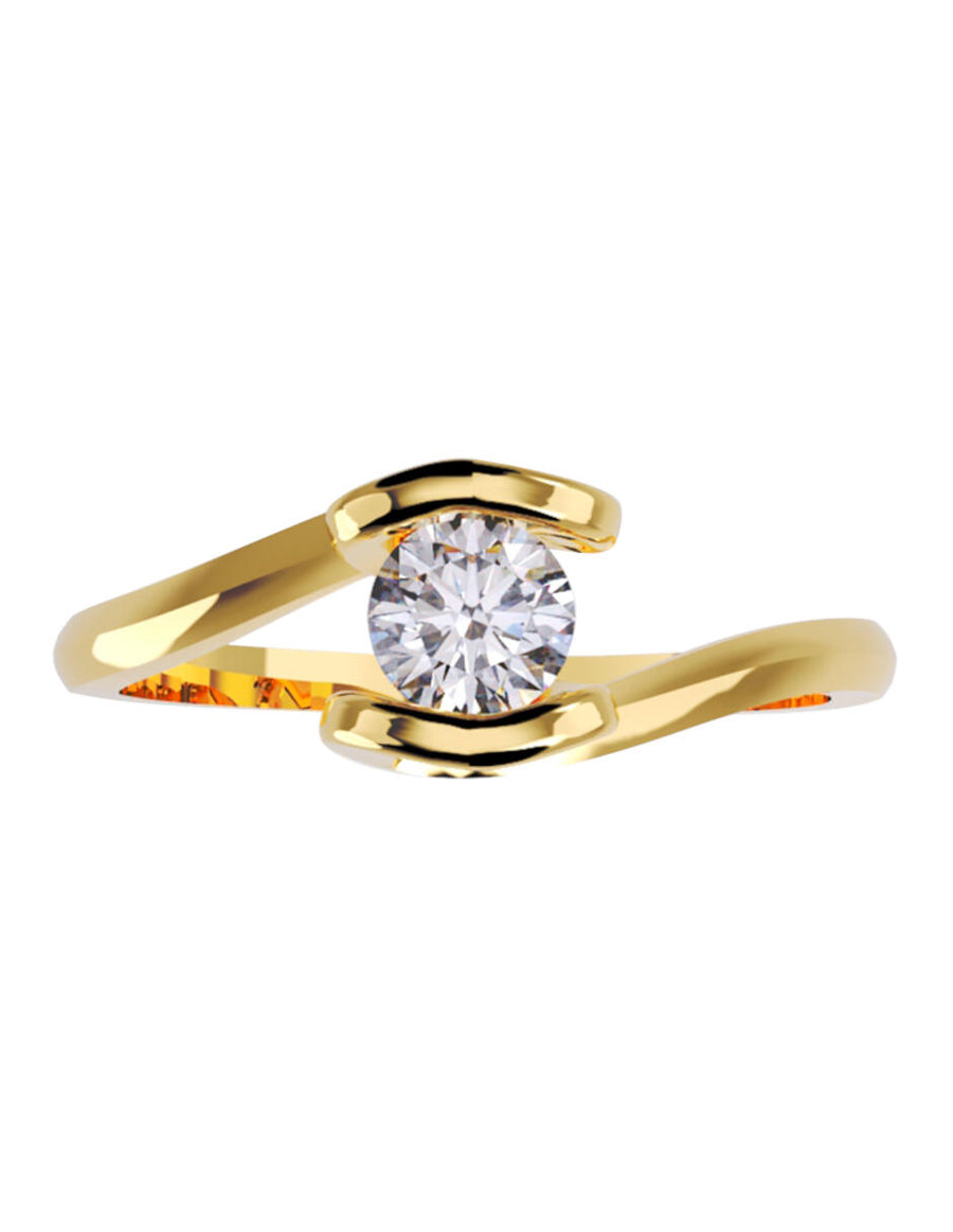 ANILLO DE ORO CON CIRCONIA