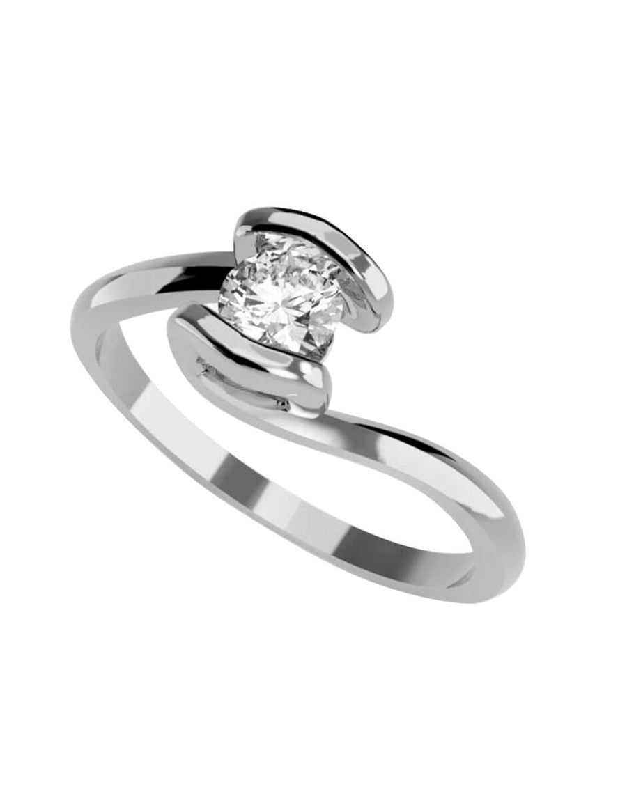 ANILLO DE ORO CON CIRCONIA