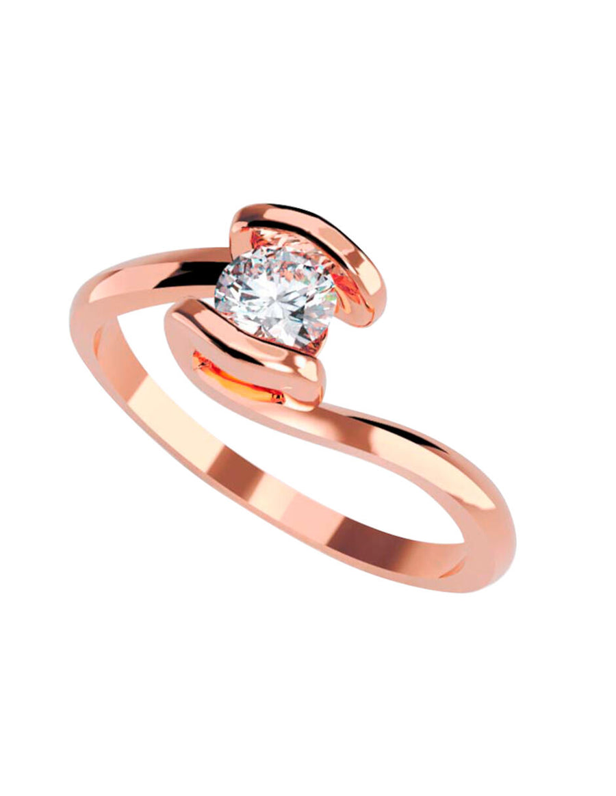 ANILLO DE ORO CON CIRCONIA