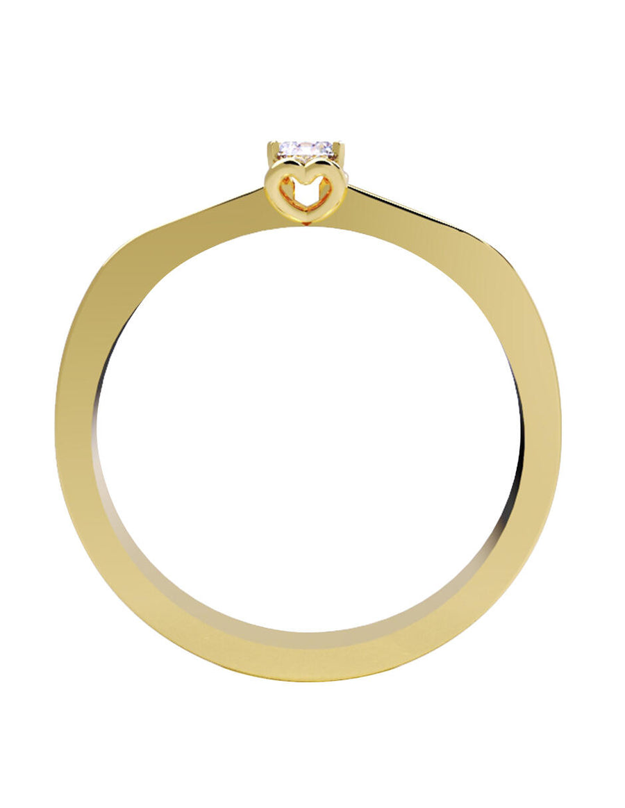 ANILLO DE ORO CON CIRCONIA