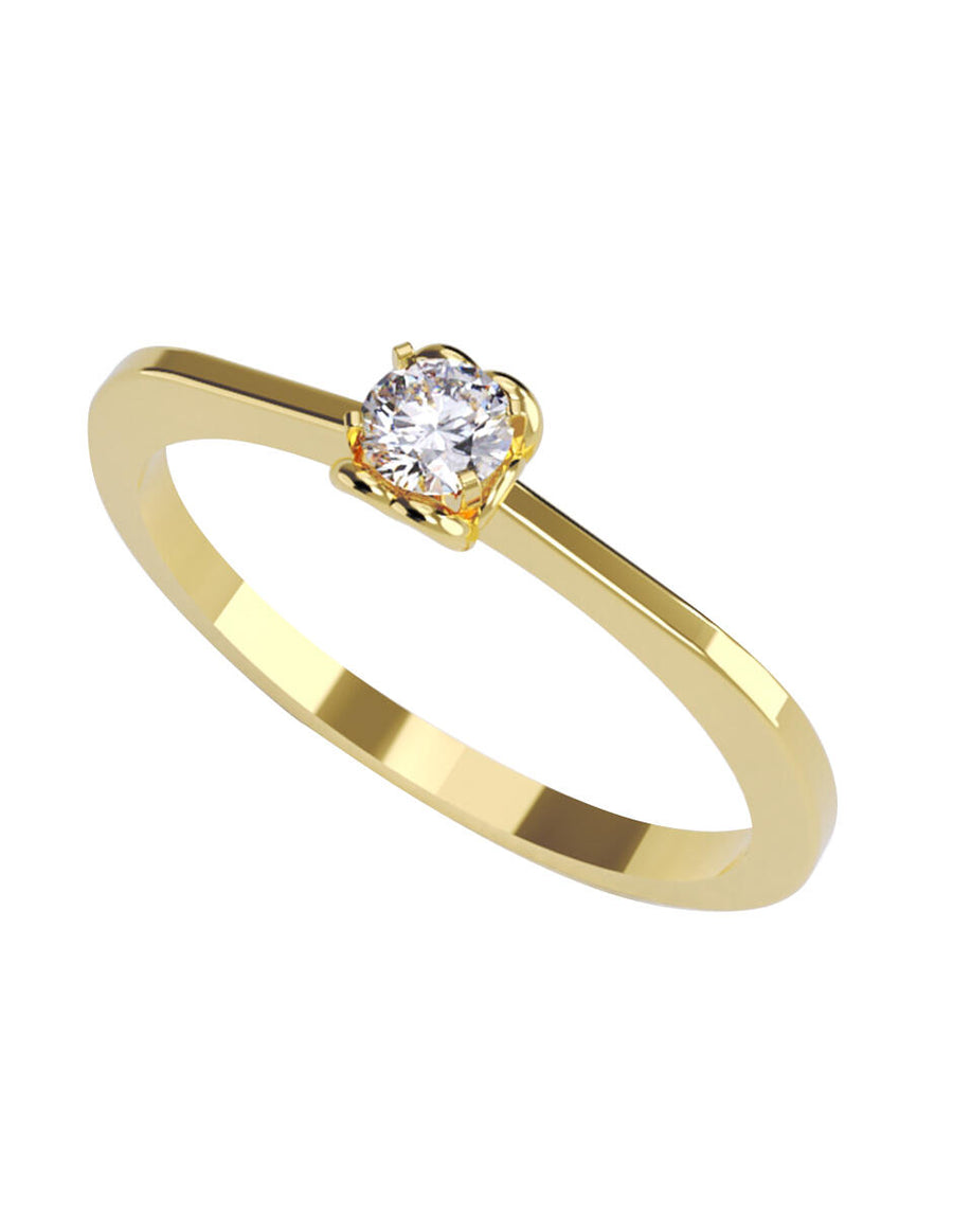 ANILLO DE ORO CON CIRCONIA