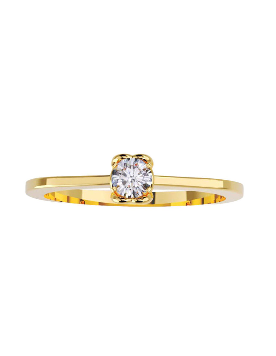 ANILLO DE ORO CON CIRCONIA