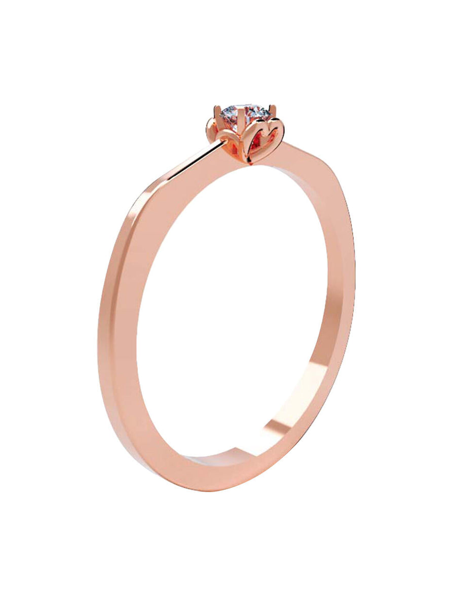 ANILLO DE ORO CON CIRCONIA