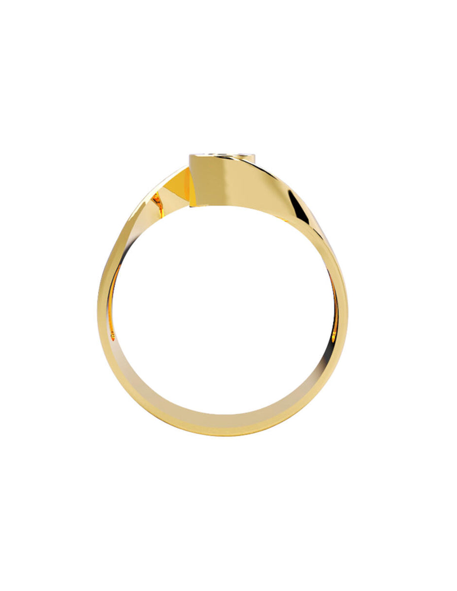 ANILLO DE ORO CON CIRCONIA