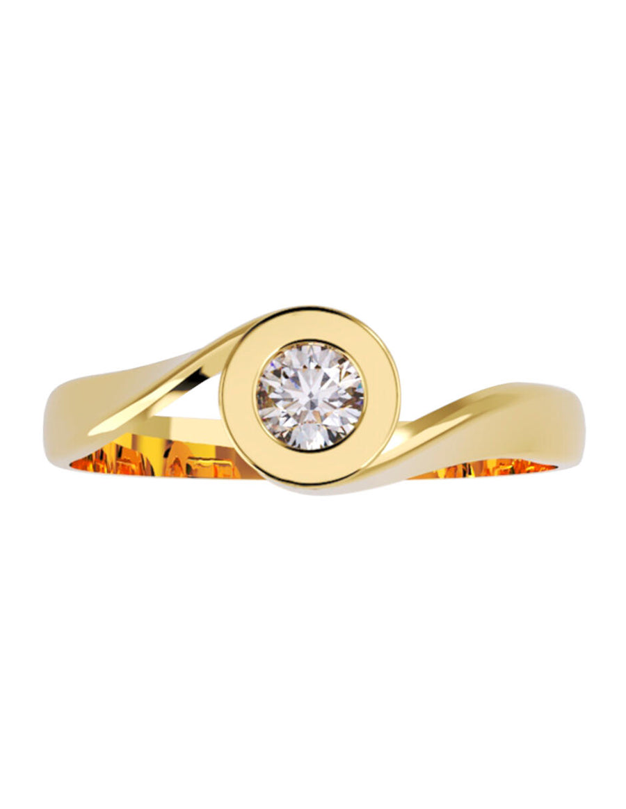 ANILLO DE ORO CON CIRCONIA