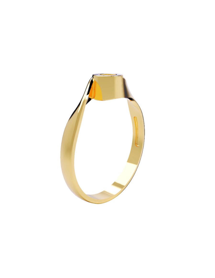 ANILLO DE ORO CON CIRCONIA