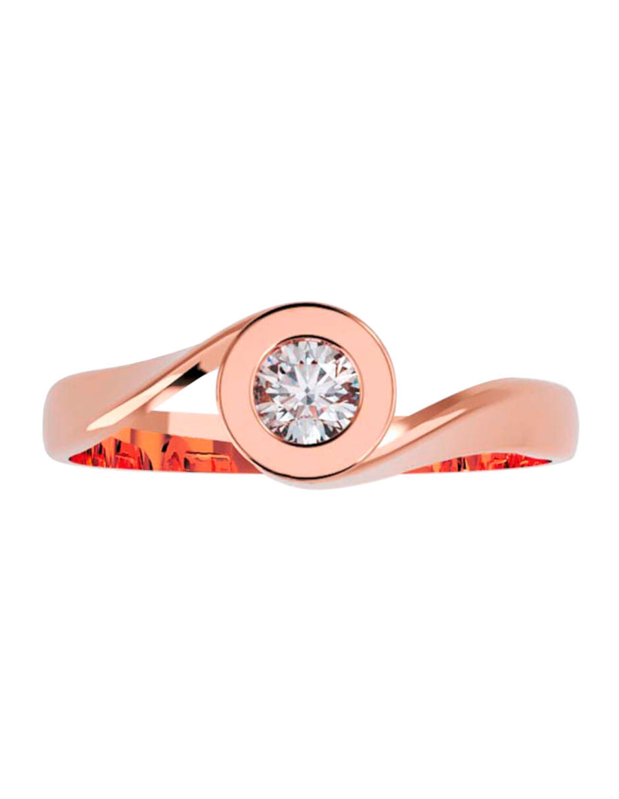 ANILLO DE ORO CON CIRCONIA