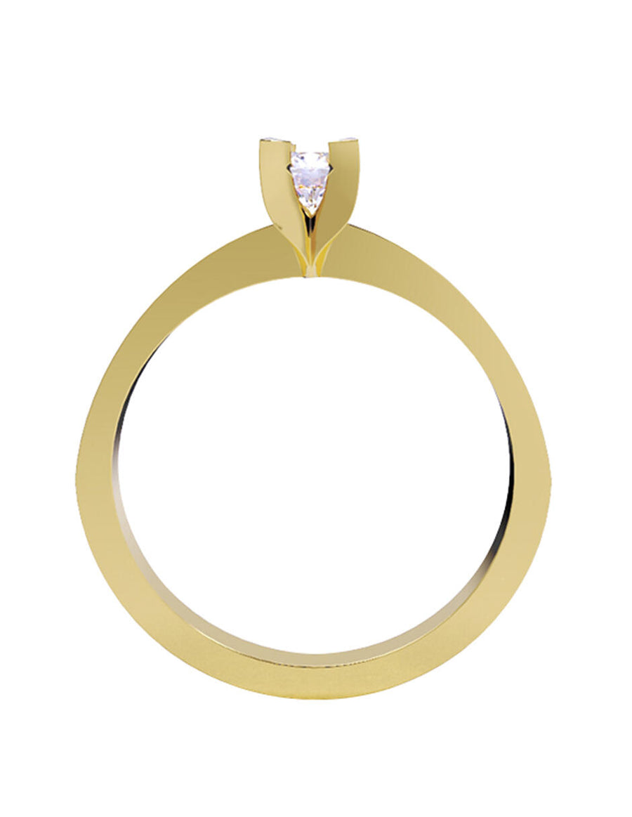 ANILLO DE ORO CON CIRCONIA