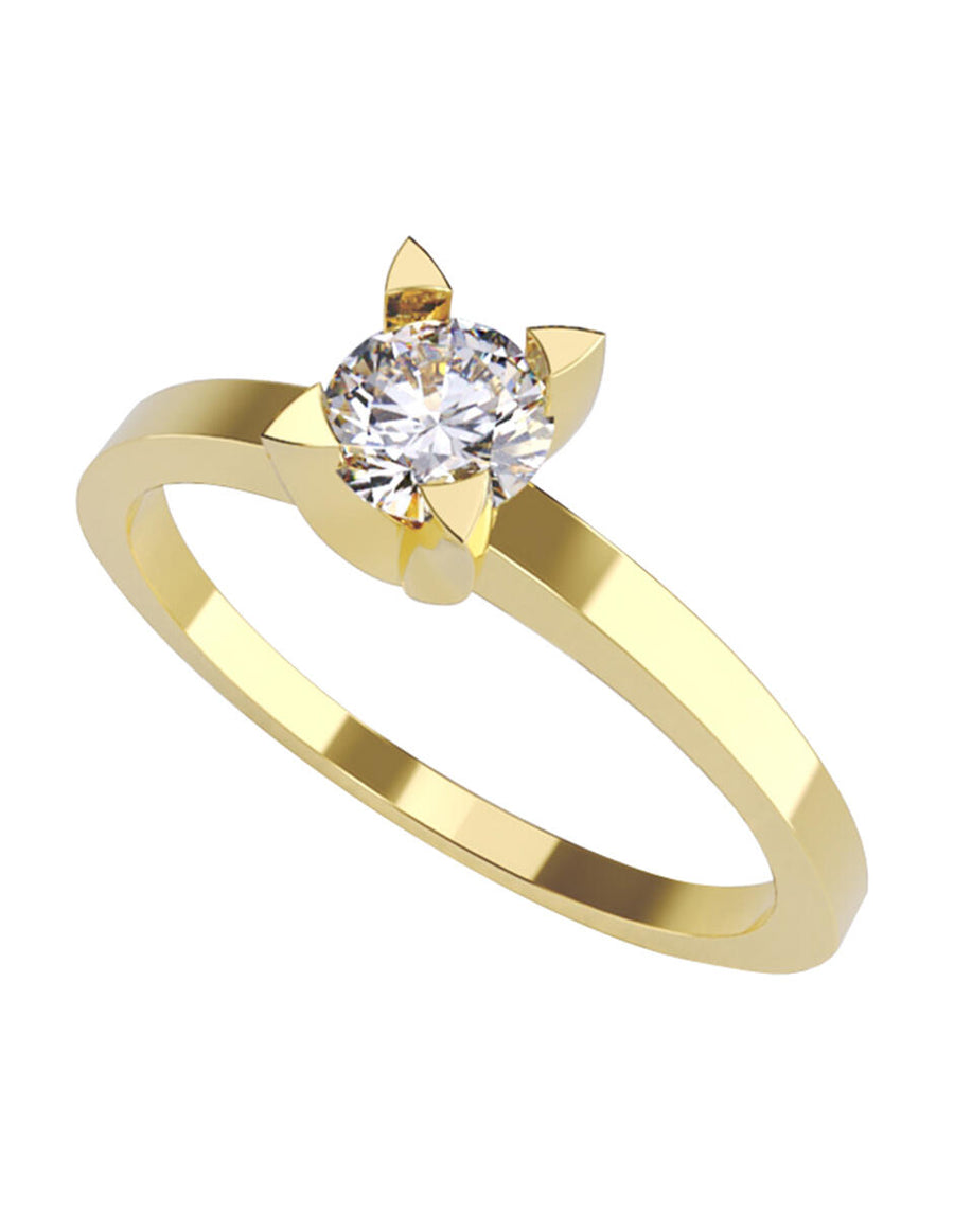 ANILLO DE ORO CON CIRCONIA