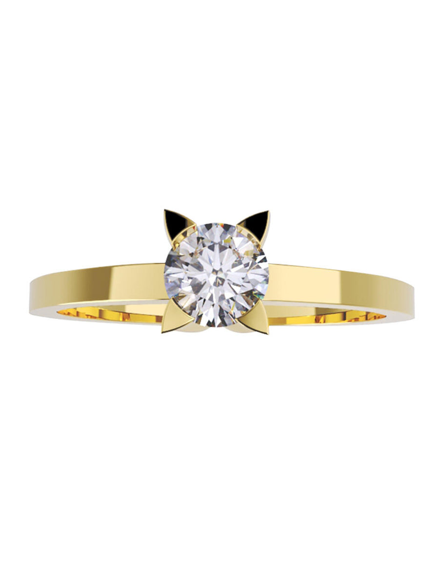 ANILLO DE ORO CON CIRCONIA