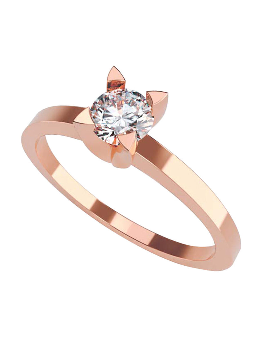 ANILLO DE ORO CON CIRCONIA