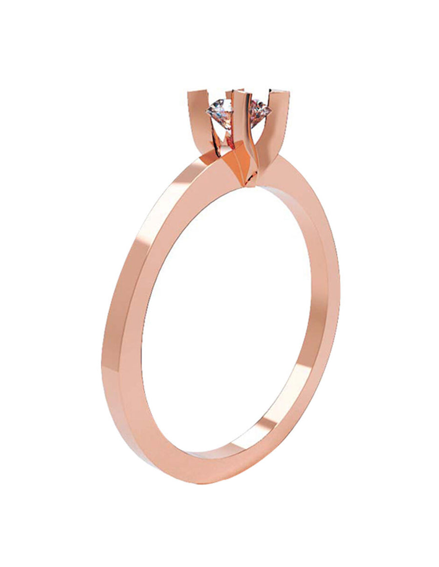 ANILLO DE ORO CON CIRCONIA