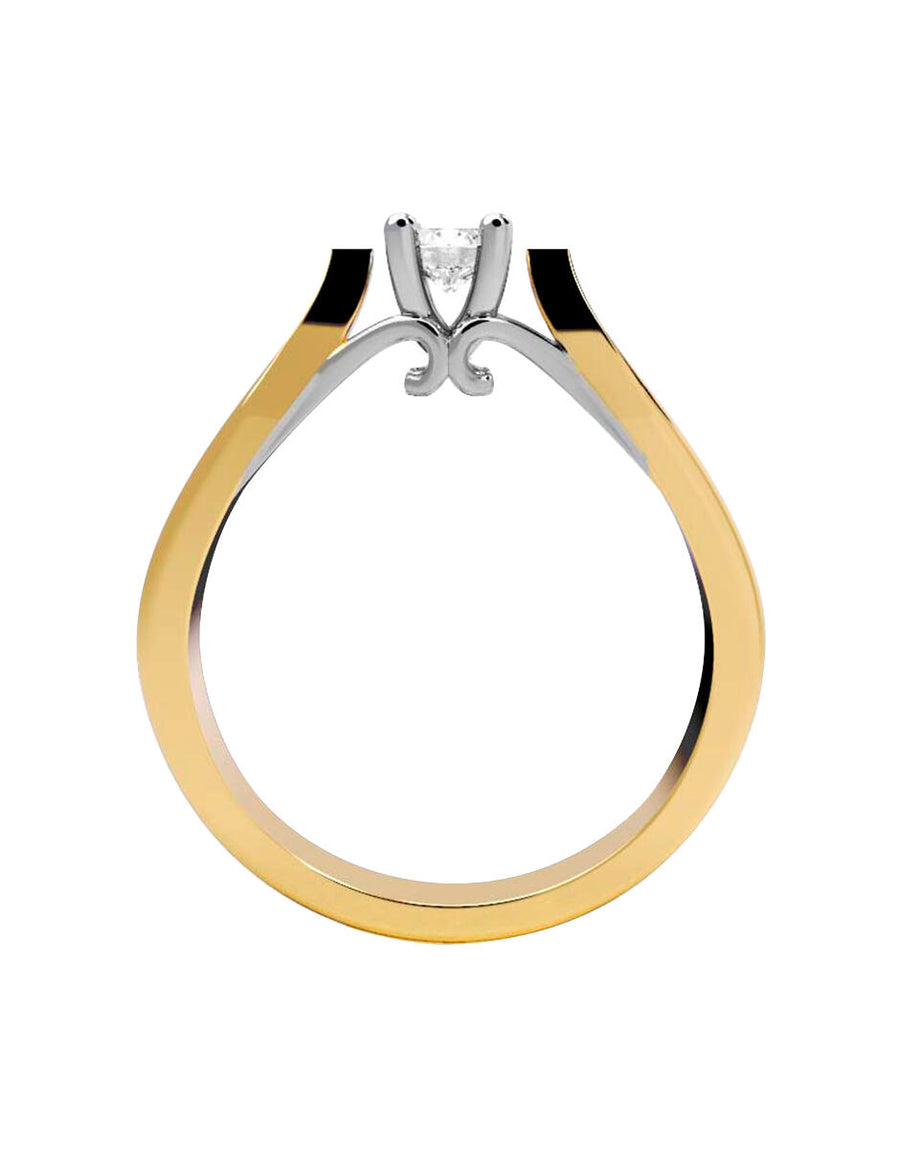 ANILLO DE ORO CON CIRCONIA