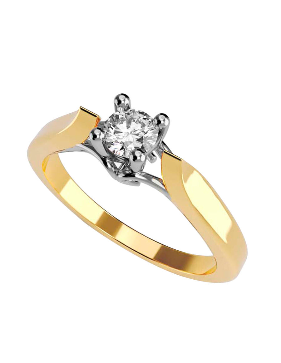 ANILLO DE ORO CON CIRCONIA