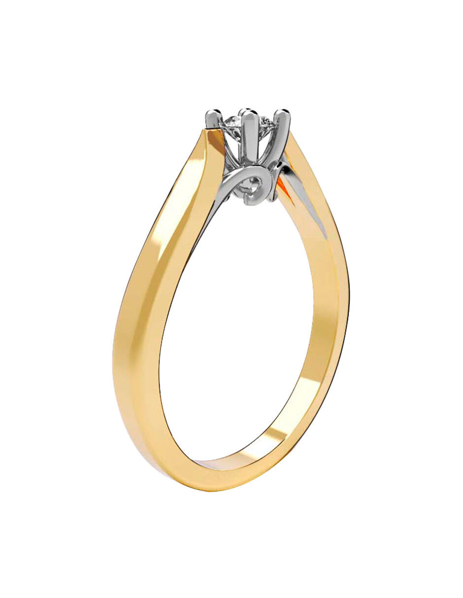 ANILLO DE ORO CON CIRCONIA