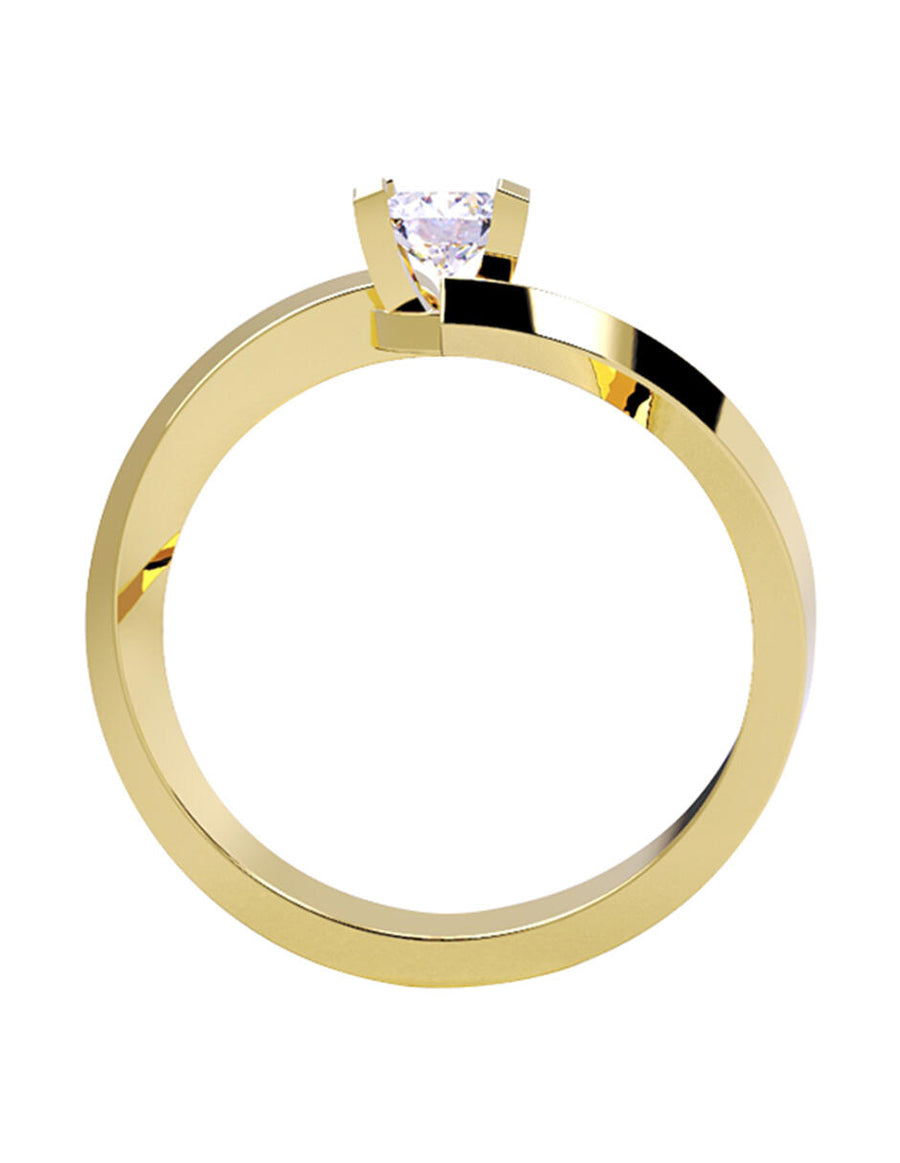 ANILLO DE ORO CON CIRCONIA