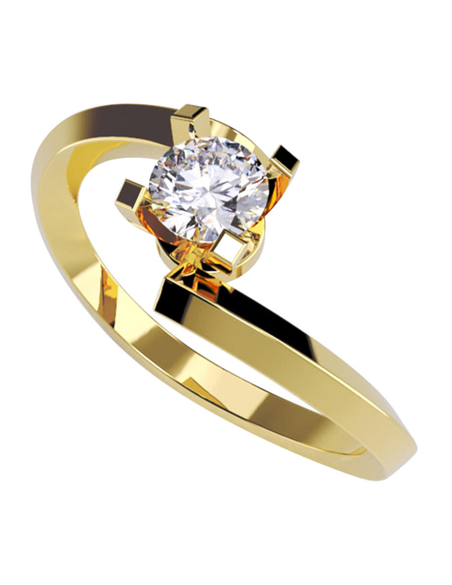 ANILLO DE ORO CON CIRCONIA
