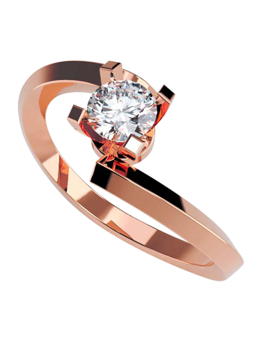 ANILLO DE ORO CON CIRCONIA