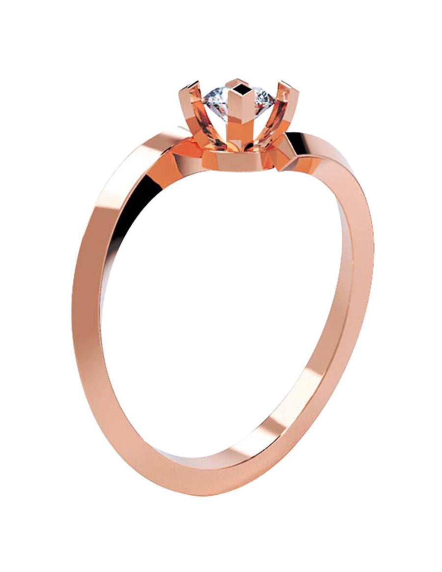 ANILLO DE ORO CON CIRCONIA