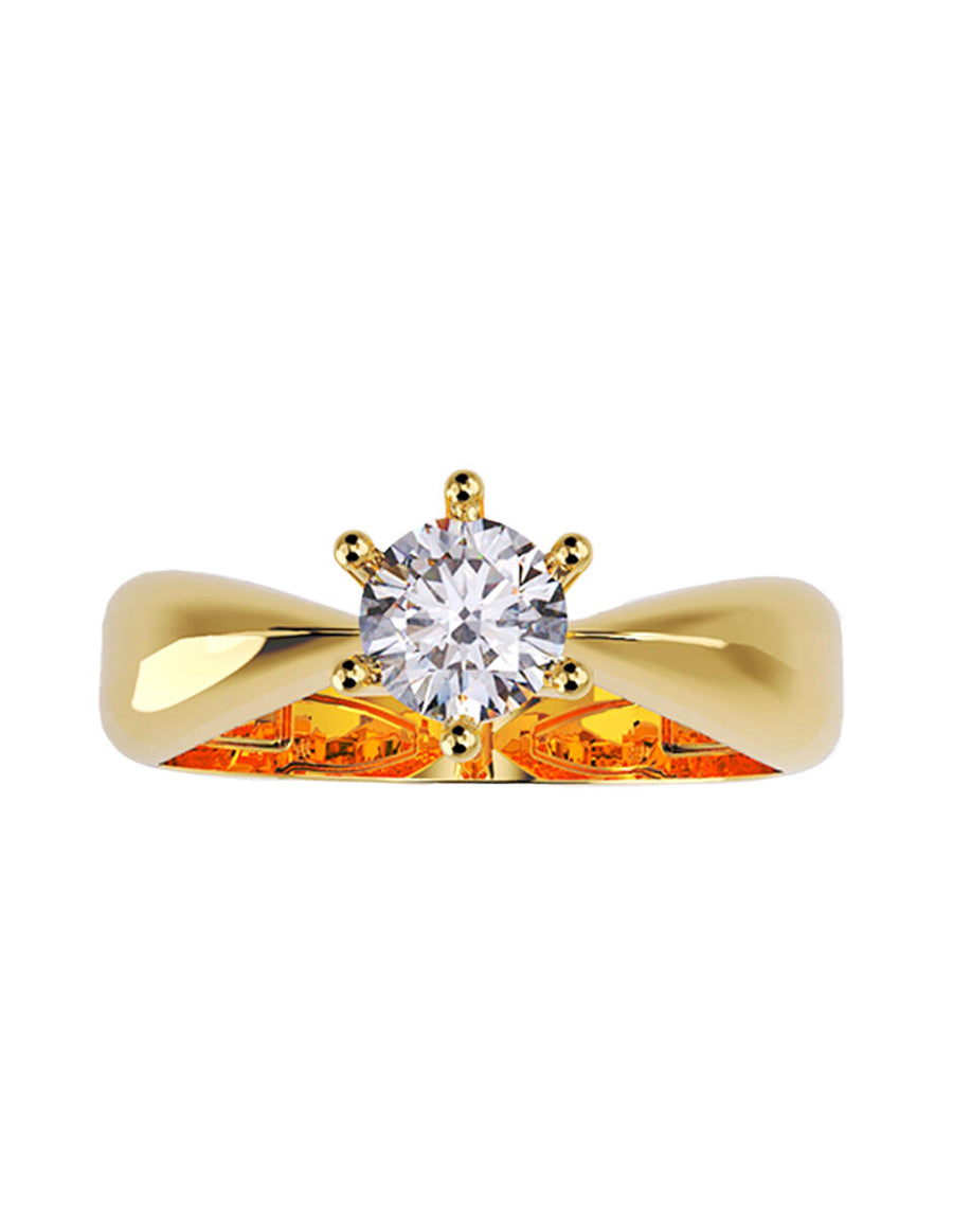 ANILLO DE ORO CON CIRCONIA