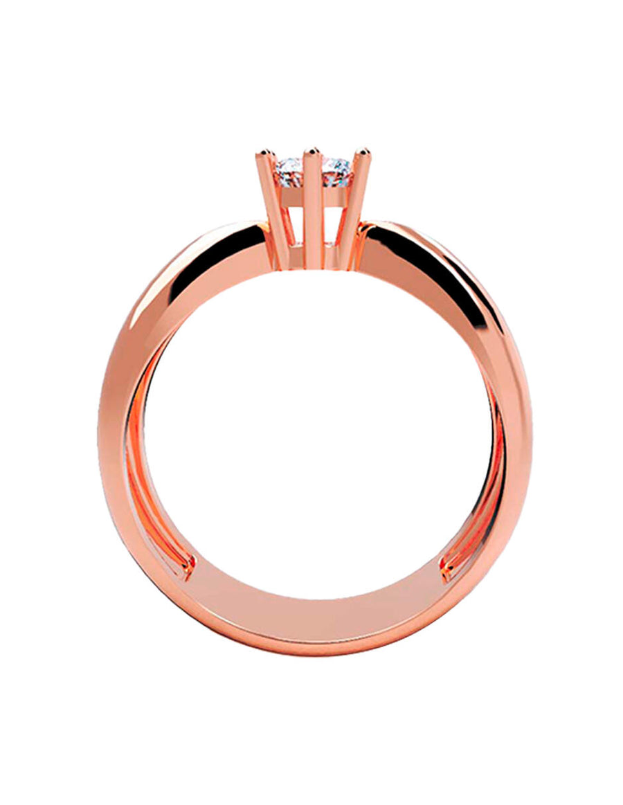 ANILLO DE ORO CON CIRCONIA
