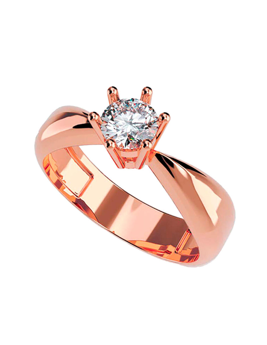 ANILLO DE ORO CON CIRCONIA