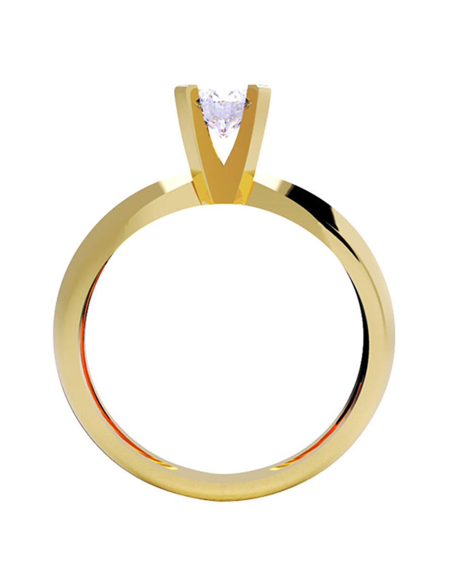 ANILLO DE ORO CON CIRCONIA