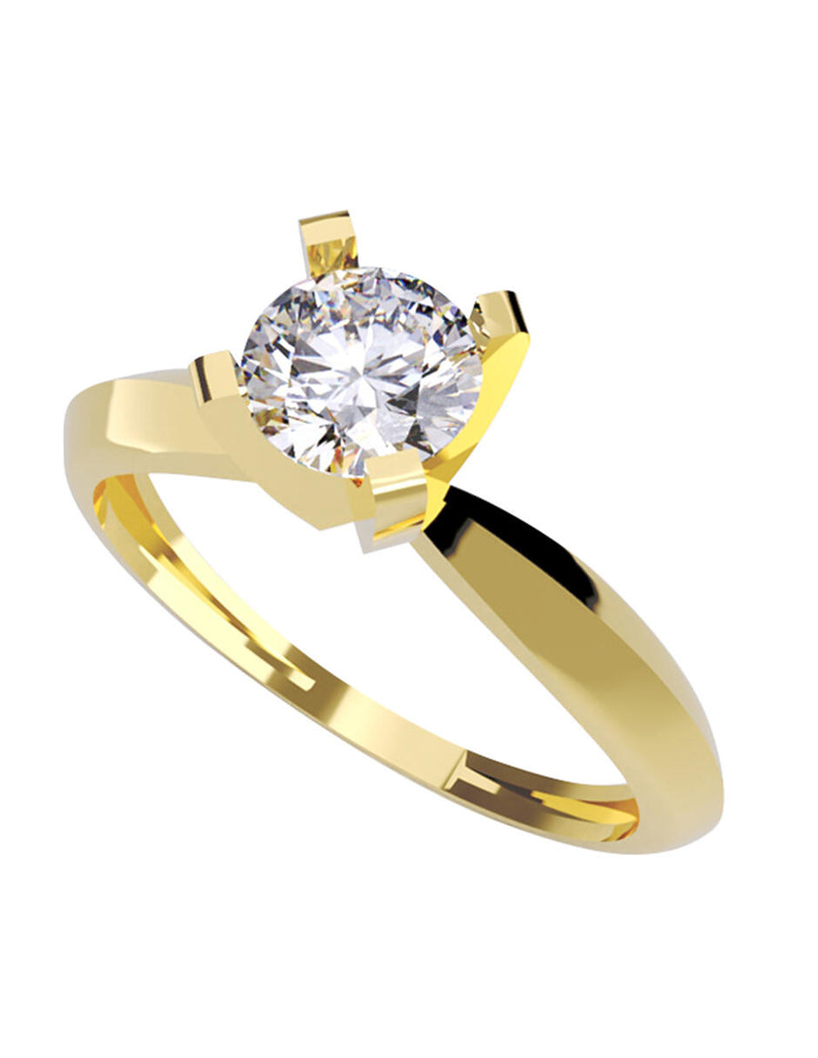 ANILLO DE ORO CON CIRCONIA
