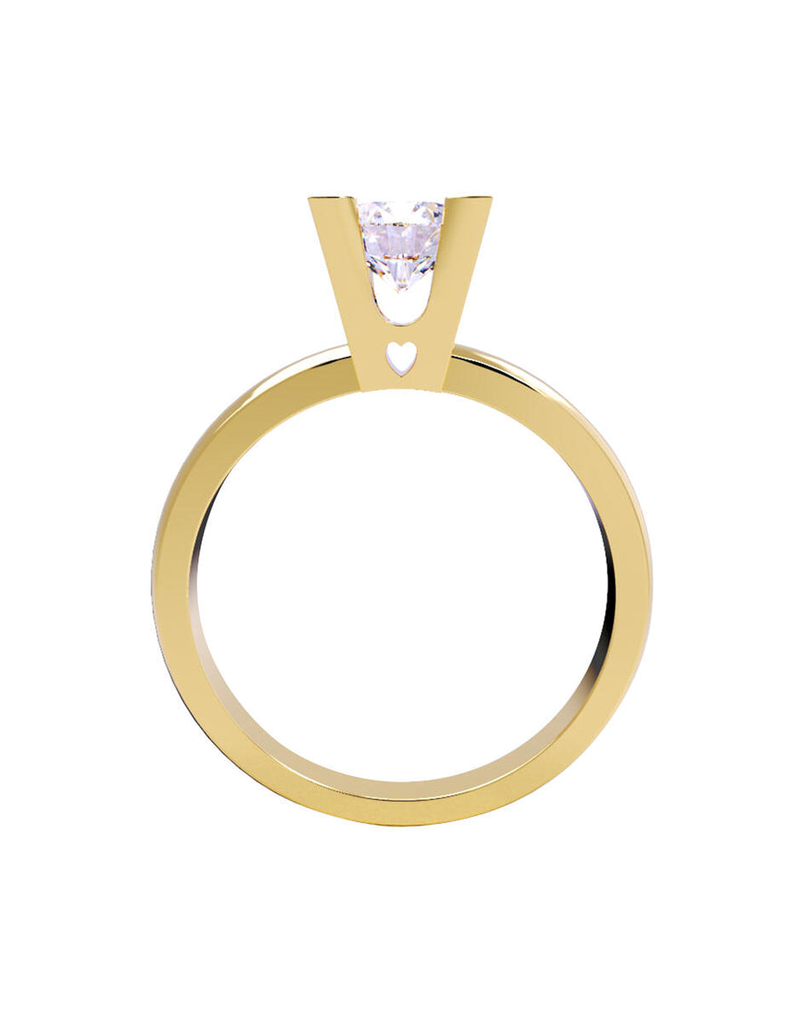 ANILLO DE ORO CON CIRCONIA