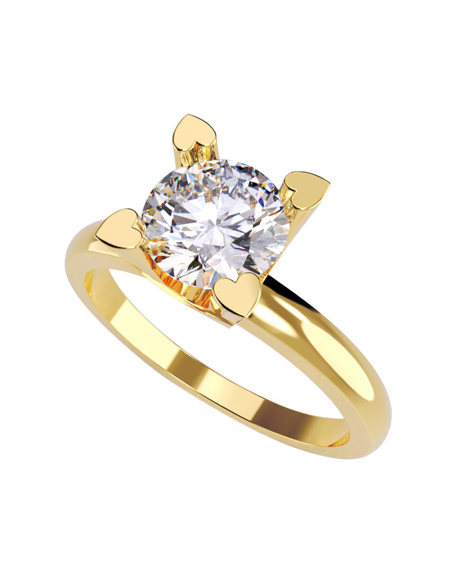 ANILLO DE ORO CON CIRCONIA