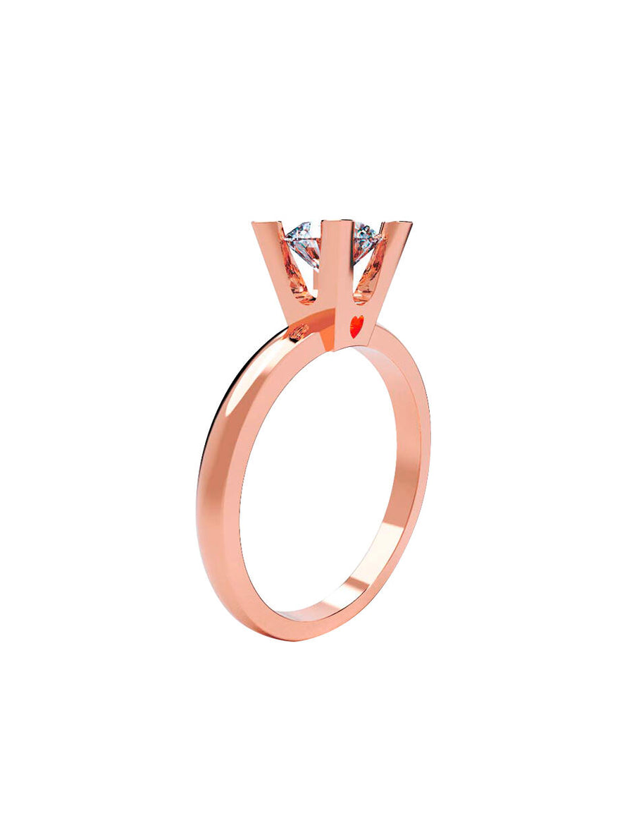 ANILLO DE ORO CON CIRCONIA