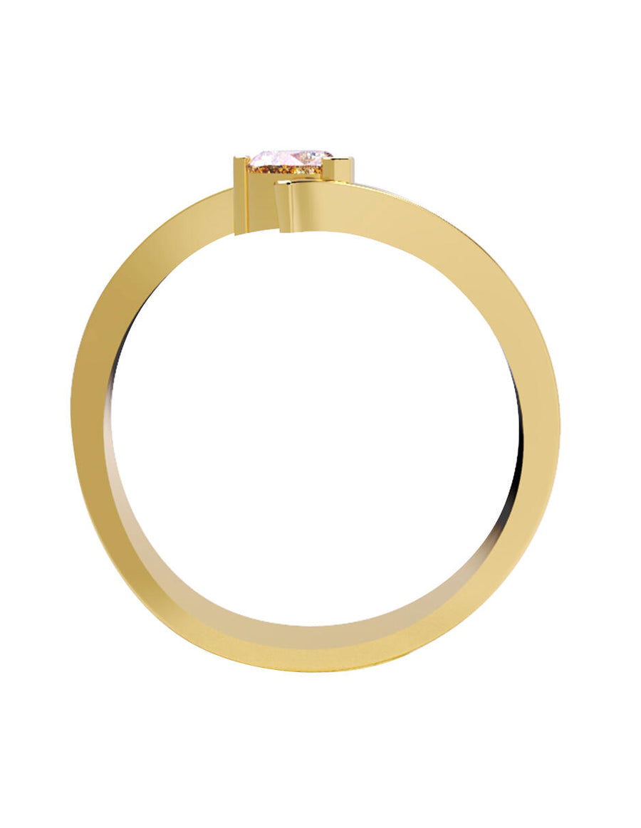 ANILLO DE ORO CON CIRCONIA