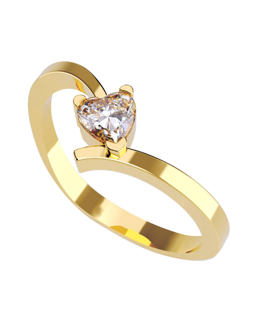ANILLO DE ORO CON CIRCONIA