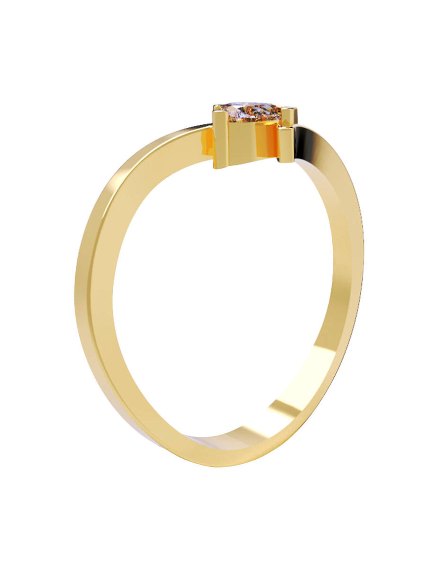 ANILLO DE ORO CON CIRCONIA